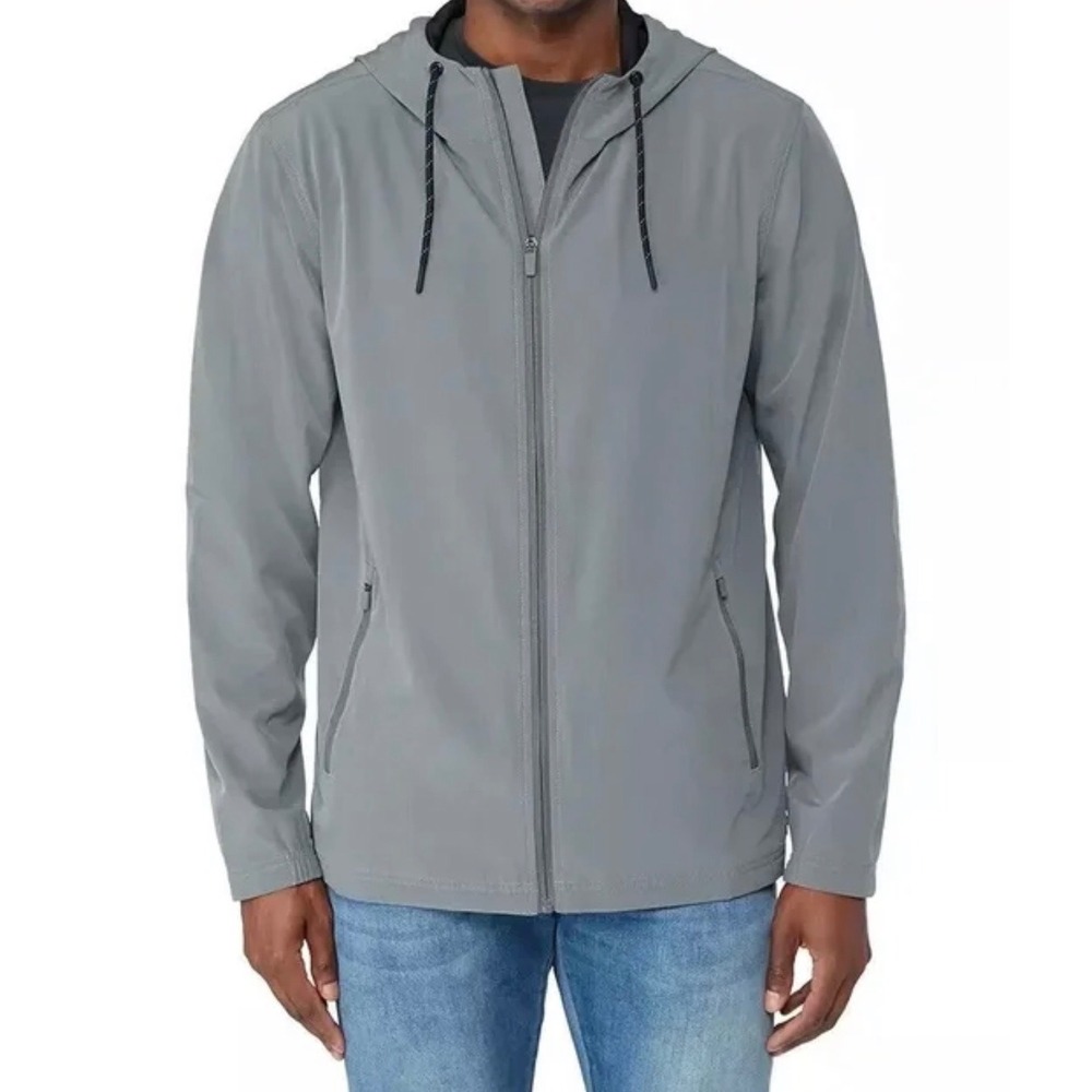 Voyager Hybrid Jacket Windbreaker Water Repellent UV Protection Gray XL
